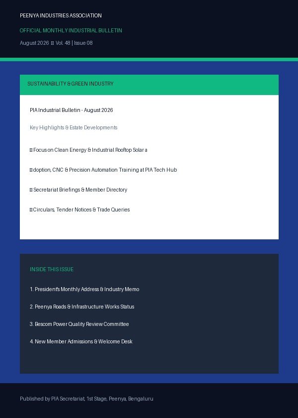 PIA Industrial Bulletin - August 2026
