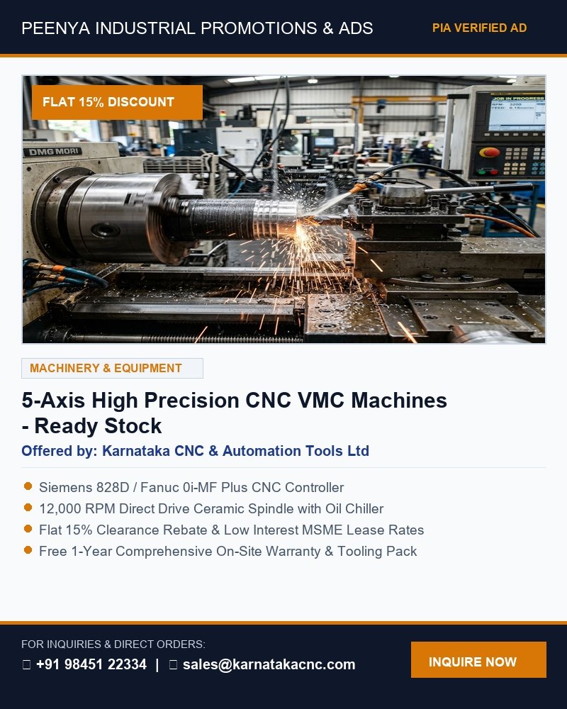 5-Axis High Precision CNC VMC Machines - Ready Stock